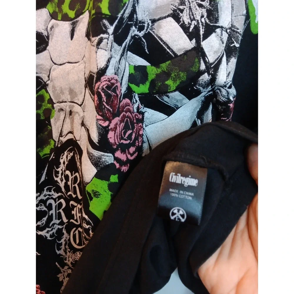 Authentic NWT Civil Regime Misfits T Men Large Short Sleeve Graphic Rare in Bag - Picture 10 of 13